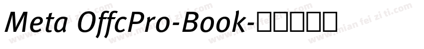 Meta OffcPro-Book字体转换